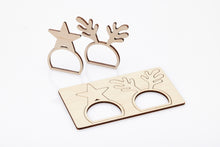 Load image into Gallery viewer, Rudolph Napkin Ring Set (4 rings)